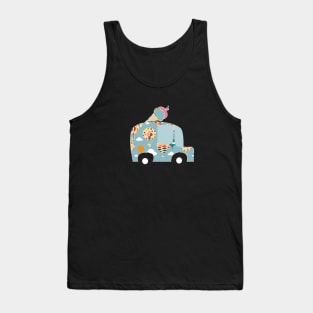 Ice Cream Truck Blue Tank Top